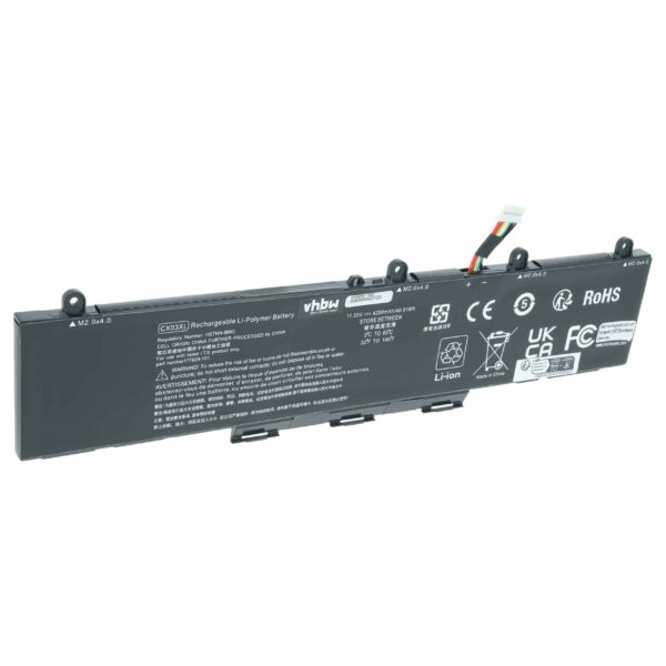 Bateria vhbw para HP - Compatível com CX03053XL, CX03XL, L77624-421, HSTNN-LB8R - 4200 mAh 11.55 V