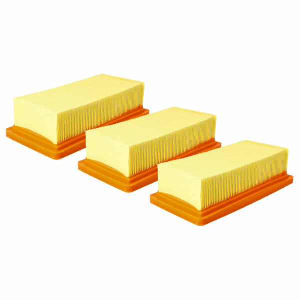 Conjunto de 3 Filtros Plissados para Aspirador Kärcher KFI 7420, 6.415-953.0 - vhbw