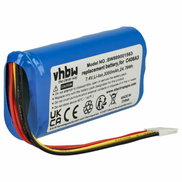 Bateria vhbw para Marshall Stockwell II - Li-Ion 3350 mAh (substitui C406A3)