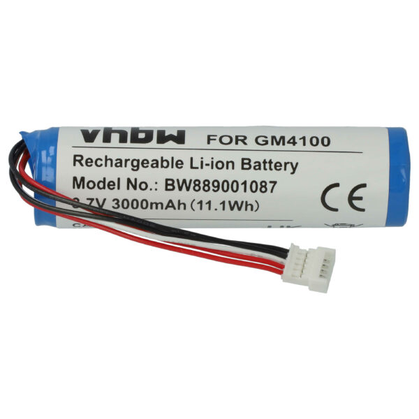 Bateria vhbw para Scanner Datalogic - 3000 mAh, 3.7 V, Substitui 128000894, BT-8, RBP-4000