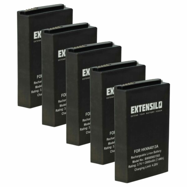 Bateria EXTENSILO 5x para Motorola BT90, BT110, HKLN4440B, BT60 - 2000 mAh 3.7 V Li-polymer