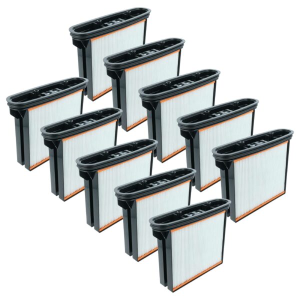 10 Filtros plissados vhbw para aspiradores Bosch e Starmix (substitui 1609203C34)
