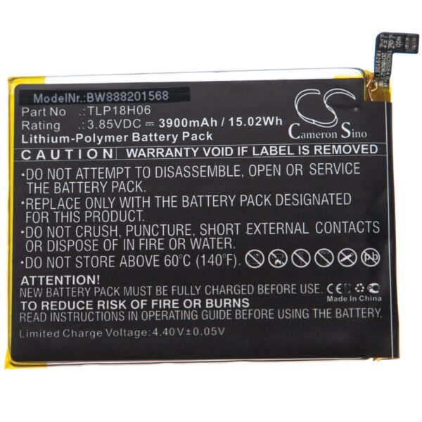 Bateria para Telemóvel Wiko Compatível com TLP18H06 - 3900 mAh 3.85 V Li-polímero