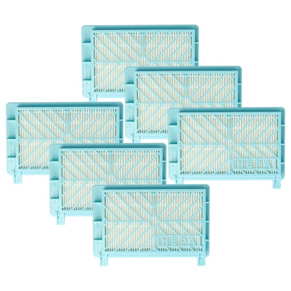 6x Filtros de Substituição vhbw para Philips 491669, 432200039090, 883804401010 - Classe H13