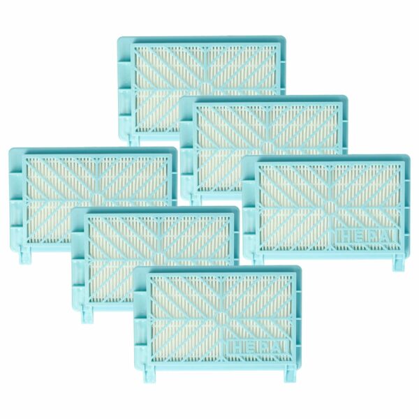 6x Filtros de Substituição vhbw para Philips 491669, 432200039090, 883804401010 - Classe H13