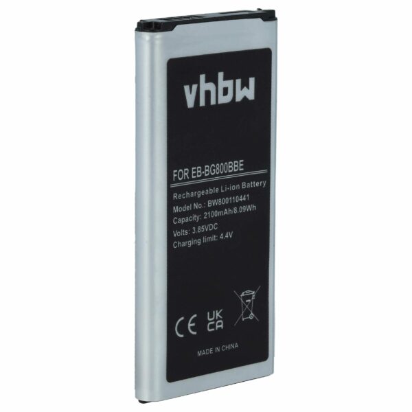 Bateria para Telemóvel Compatível Samsung EB-BG800BBE, EG-BG800BBE, EB-BG800CBE - 2100 mAh 3.8 V Li-Ion vhbw