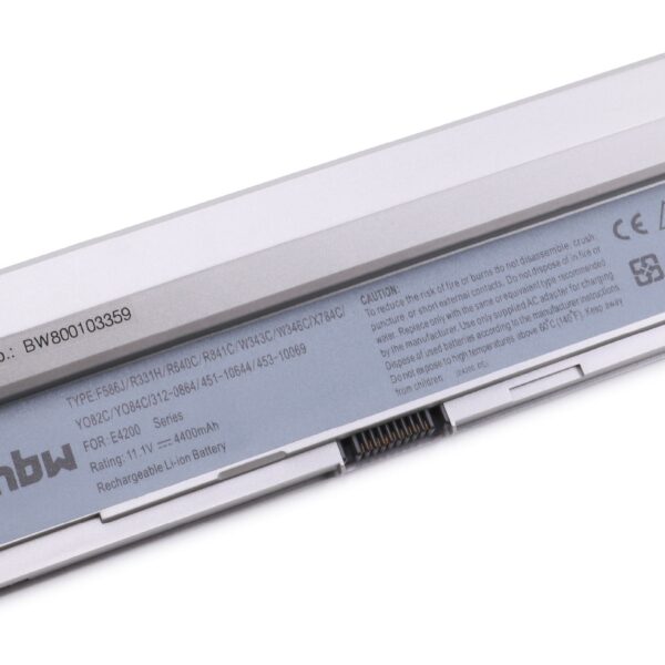 Bateria vhbw para Notebook Dell 453-10069, 451-10644, F586J, 312-0864 - 4400 mAh 11.1 V Li-Ion