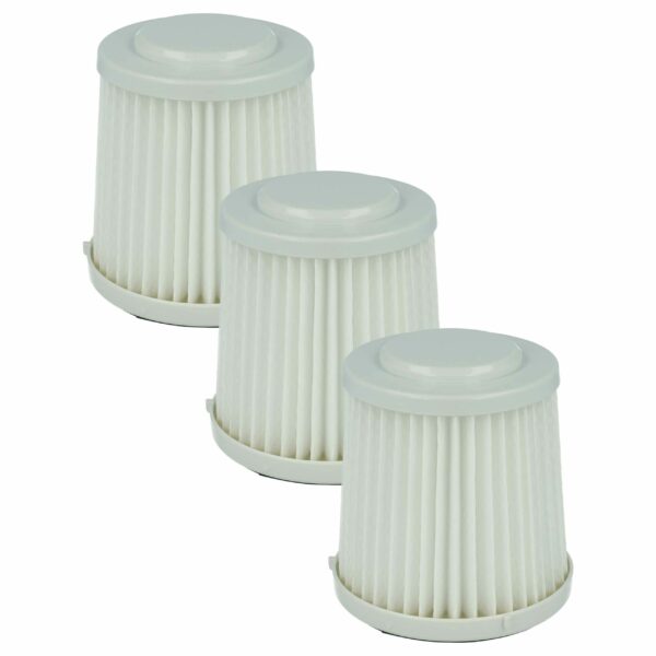 Pack de 3 Filtros vhbw compatíveis com Black & Decker FVF100 para Aspiradores