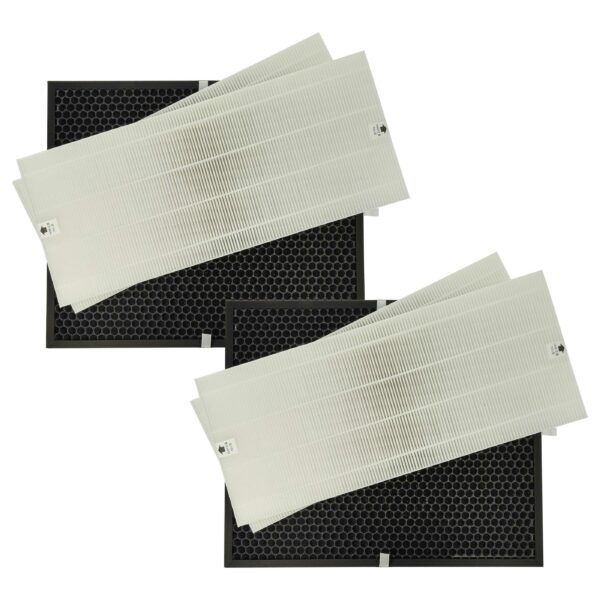 Conjunto de 4 Filtros vhbw para Purificador de Ar Winix 114290, 524540 - Filtro HEPA e Carvão Ativado