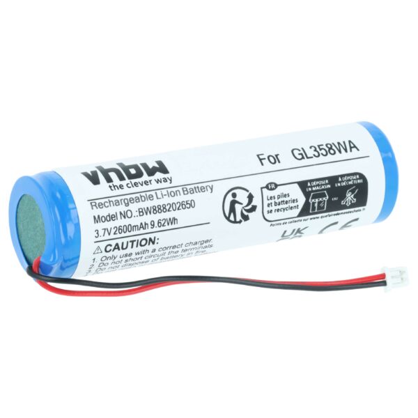 Bateria de Substituição vhbw para Comando DJI GL358WA 2600mAh, 3.7V