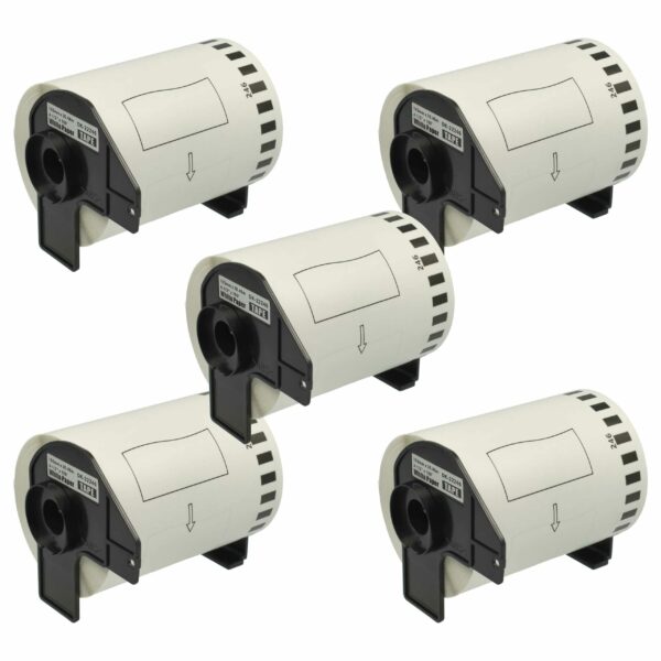 5x Rolo de Etiquetas Compatível com Brother DK-22246 - Auto-adesivo 103 mm x 30.48 m