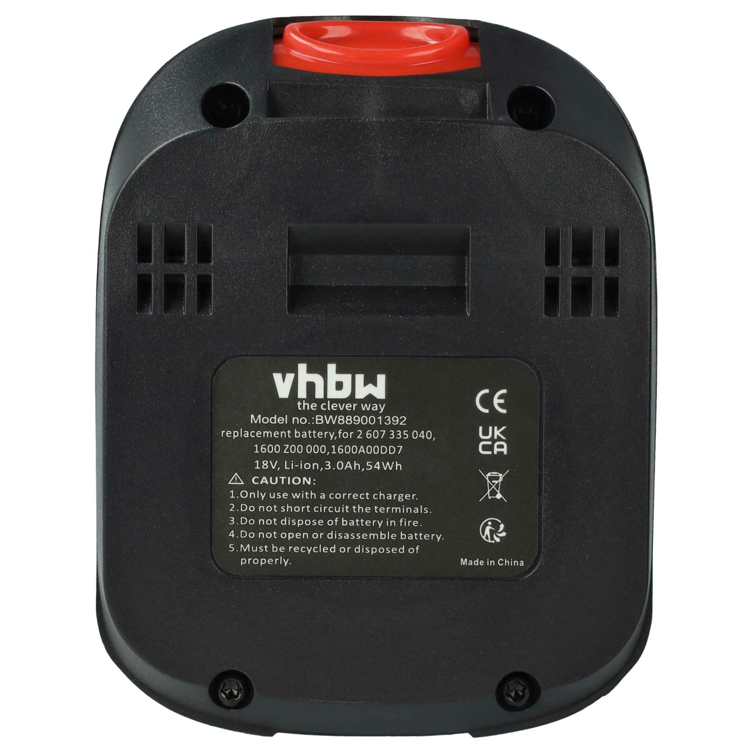 2x Bateria vhbw 18V 3000 mAh Li-Ion para Bosch 1600Z00000, 1600A00DD7 - Image 3