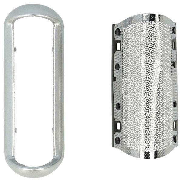 Lâmina de Barbear vhbw para Braun 5S - com Moldura, Prateada
