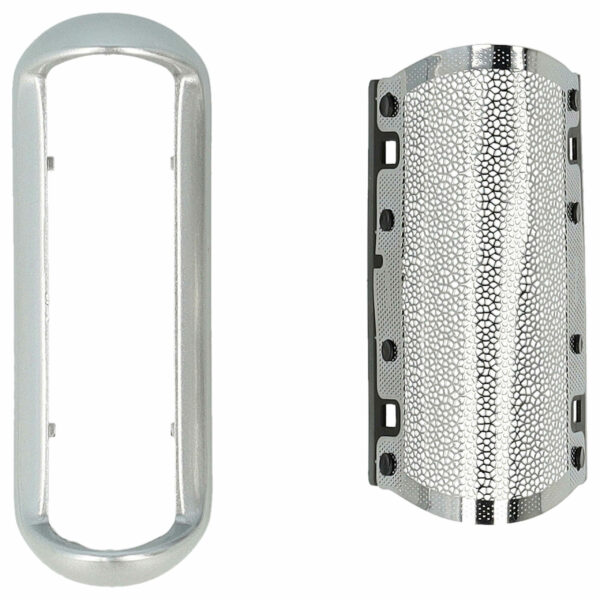 Lâmina de Barbear vhbw para Braun 5S - com Moldura, Prateada