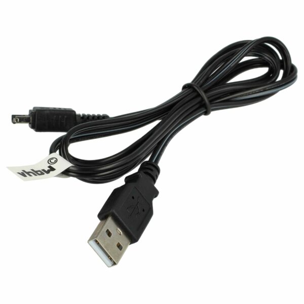 Cabo USB de Carregamento para Câmaras Canon Legria HF M52, HF M56, HF M506, HF R36 - vhbw