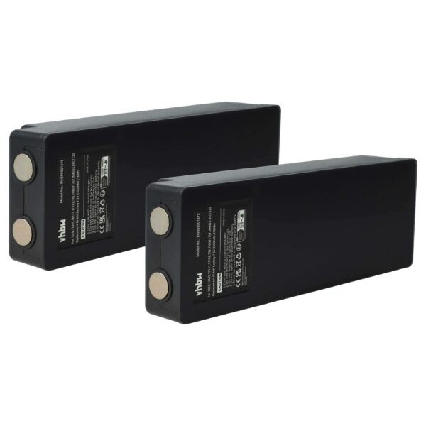 2x Bateria de Substituição vhbw para Telecomando Industrial Palfinger/Scanreco - 2500 mAh