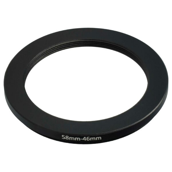 Adaptador Step-Down / Anel Redutor vhbw de 58 mm para 46 mm para Objetivas de Câmara