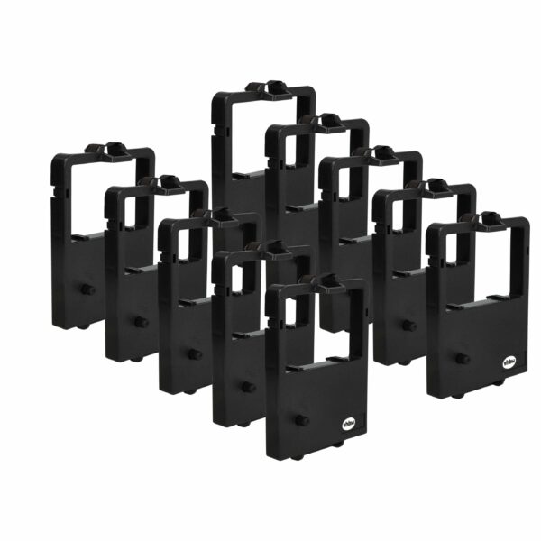 Pack 10x Fita de Tinta Compatível NEC 515395, 668, 515429 para Impressora Matricial e Recibos - Preto