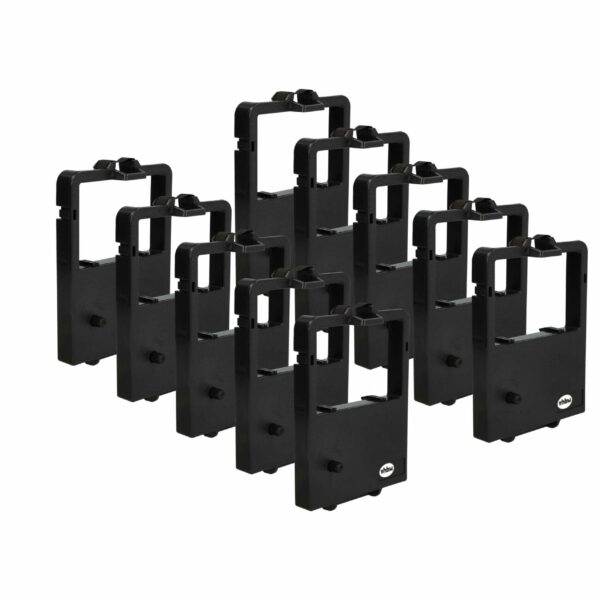 Pack 10x Fita de Tinta Compatível NEC 515395, 668, 515429 para Impressora Matricial e Recibos - Preto