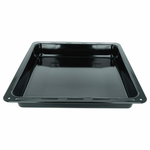 Tabuleiro de Forno Universal vhbw compatível com AEG Zanussi - 42,2 x 37,5 x 6 cm, Revestimento Antiaderente Preto