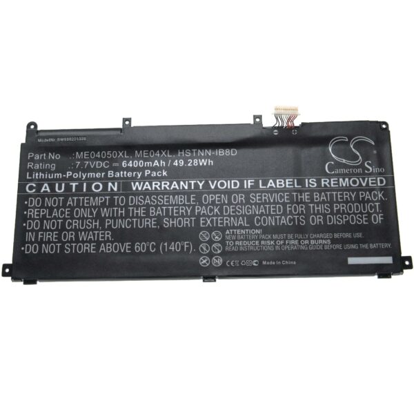 Bateria vhbw para Portátil HP - Compatível HSTNN-IB8D, 937434-855, 937519-171, 937519-1C1 - 6400 mAh 7.7V Li-polymer