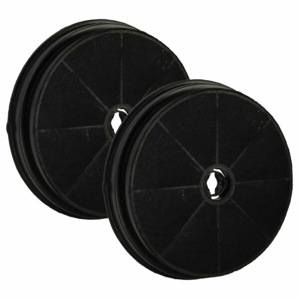 2x Filtro de Carvão Ativado de Substituição para Exaustor Proline Beko - 19 cm