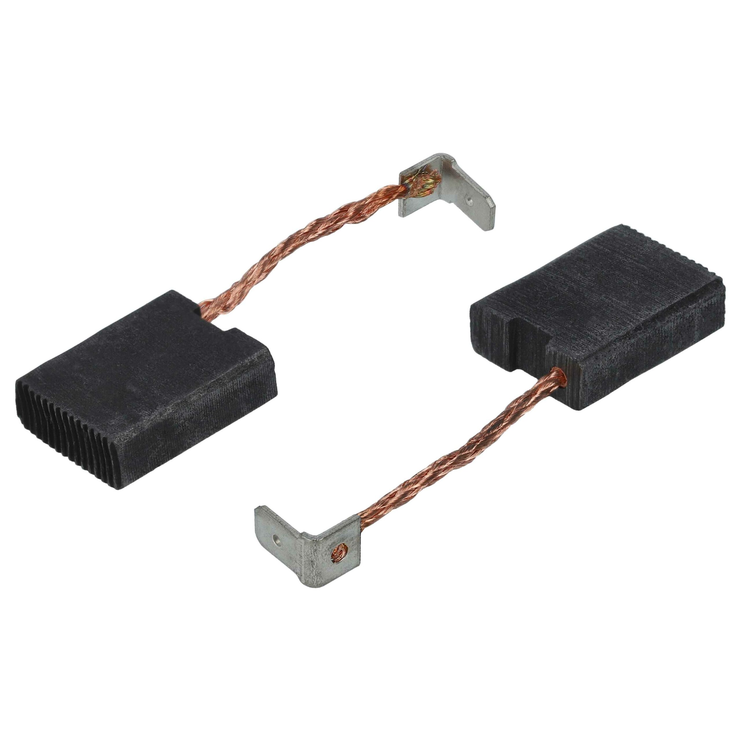 2x Escovas de Carvão vhbw para Ferramenta Elétrica Flex 194.786 - 16 x 6.3 x 20 mm