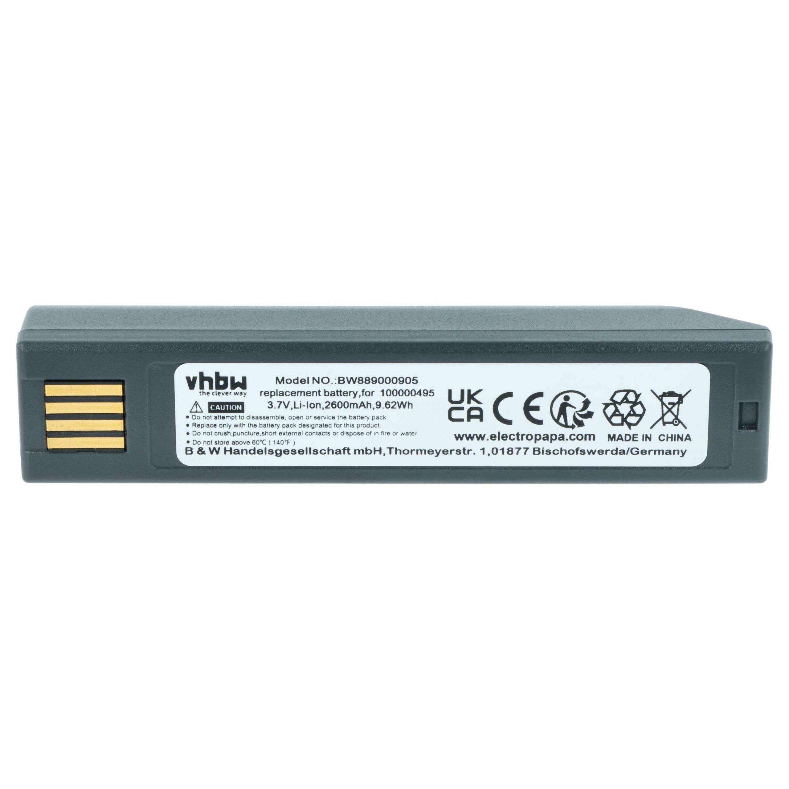 2x Bateria vhbw 2600 mAh 3.7V para Honeywell Scanner POS (substitui 100006732, 013283, 100000495) - Image 3