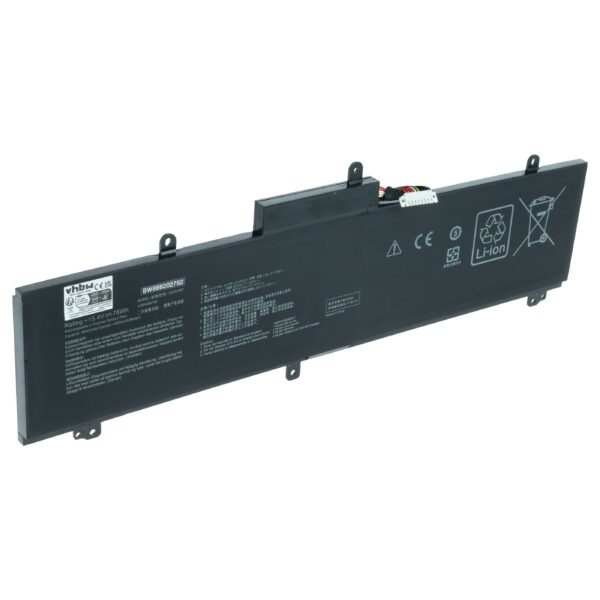 Bateria para Notebook Asus Compatível com C41N1837, 0B200-03380100 - 4800 mAh 15.4 V Li-polímero vhbw