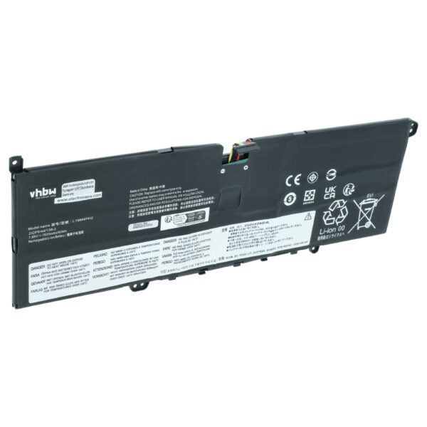 Bateria de portátil vhbw para Lenovo L19C4PH2 - 7750 mAh 7.68 V Li-polymer