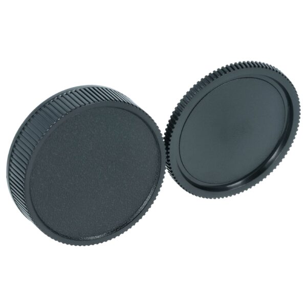 Conjunto de Tampas para Objectiva vhbw para Carl Zeiss/Leica - Tampa Frontal e Traseira, Plástico Preto