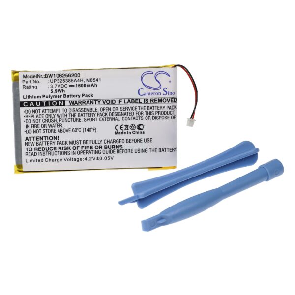 Bateria vhbw para MP3 Player Apple - 1600 mAh 3.7V (compatível UP325385A4H, P325385A4H)