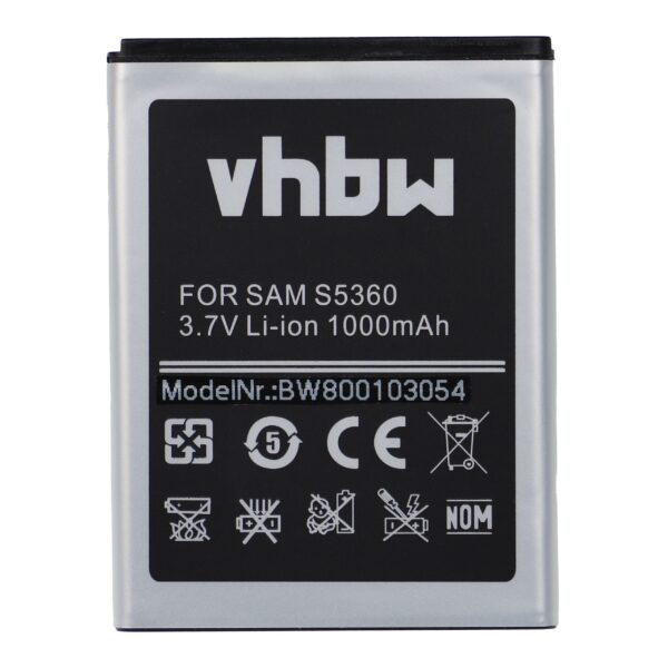 Bateria para Samsung EB454357VU, EB454357VA - 1000 mAh 3.7V Li-Ion vhbw