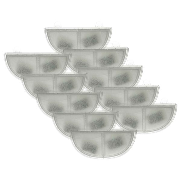 10x Filtros para Fonte HomeRunPet CF2, WF20 - Filtro de Água com Suporte vhbw