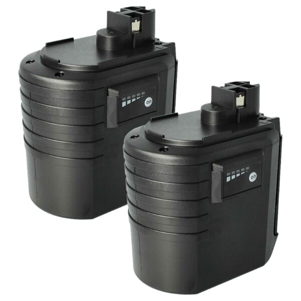 2x Bateria vhbw para Bosch 2607335082, 1617334082 - Ferramentas Eléctricas 24V 3000 mAh