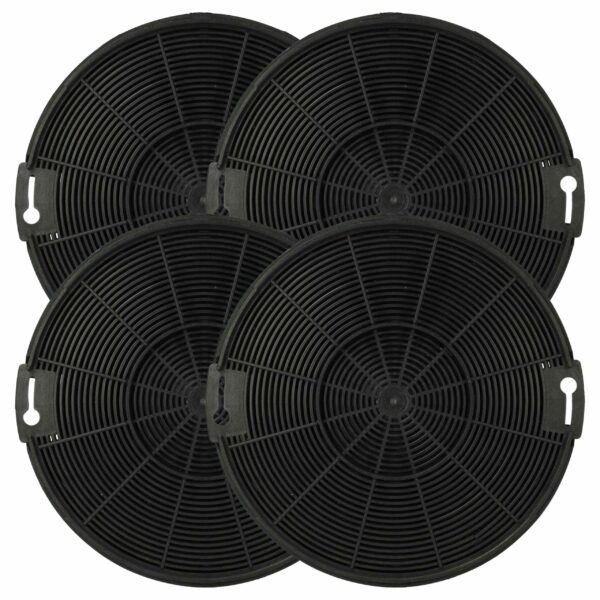 Filtro de Carvão Ativado vhbw para Exaustor Zanussi e Beko - Pack 4x 15 cm