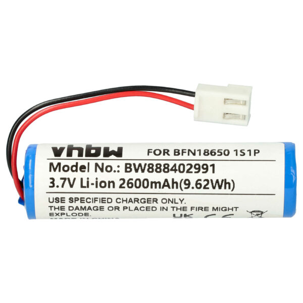 Bateria vhbw 2600mAh 3.7V Li-Ion para Leifheit Dry&Clean