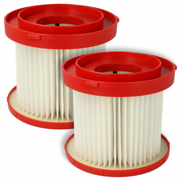 2x Filtros de Substituição para Aspirador Milwaukee vhbw - Compatível 4931465230, 4932478754, 4058546360368