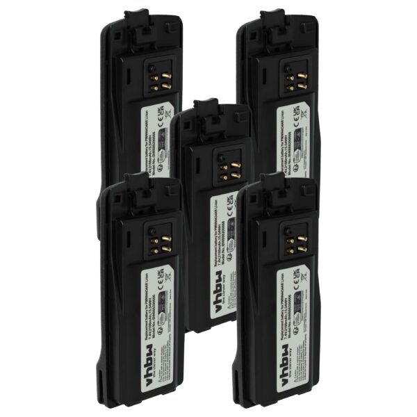 Pack 5x Bateria vhbw para Motorola PMLN6394A, MNN4453AR, PMNN4434 - 2100 mAh 3.7V Li-Ion
