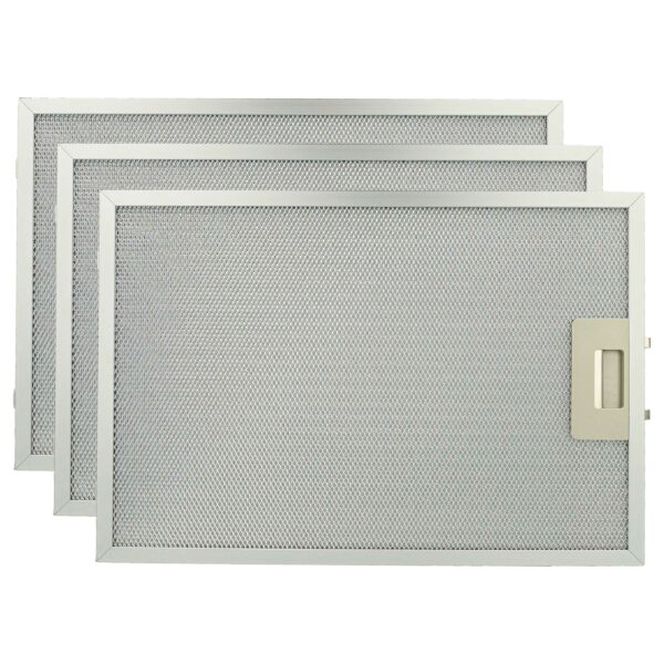 Pack 3x Filtro de Gordura em Metal vhbw - Compatível Bosch, Siemens, Profilo e outras