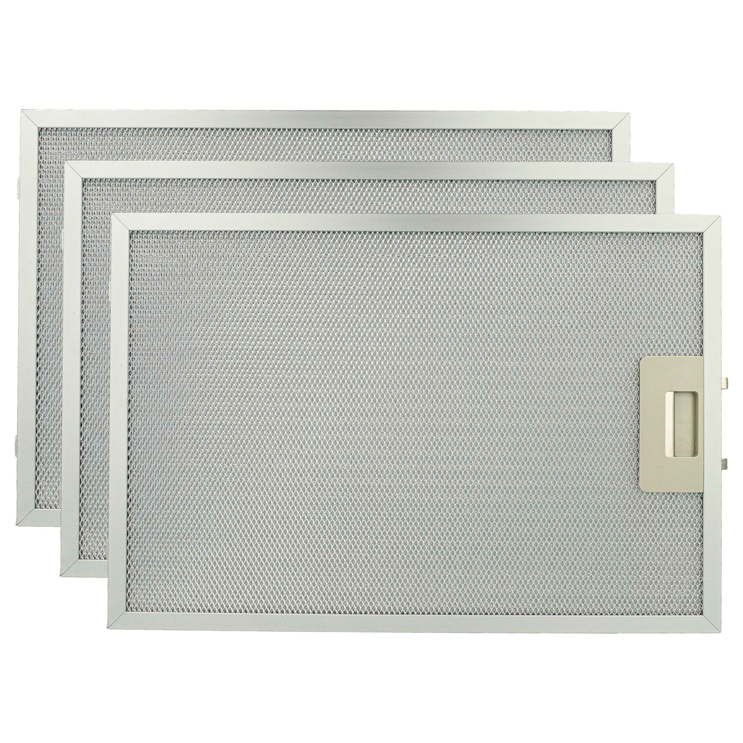 Pack 3x Filtro de Gordura em Metal vhbw - Compatível Bosch, Siemens, Profilo e outras