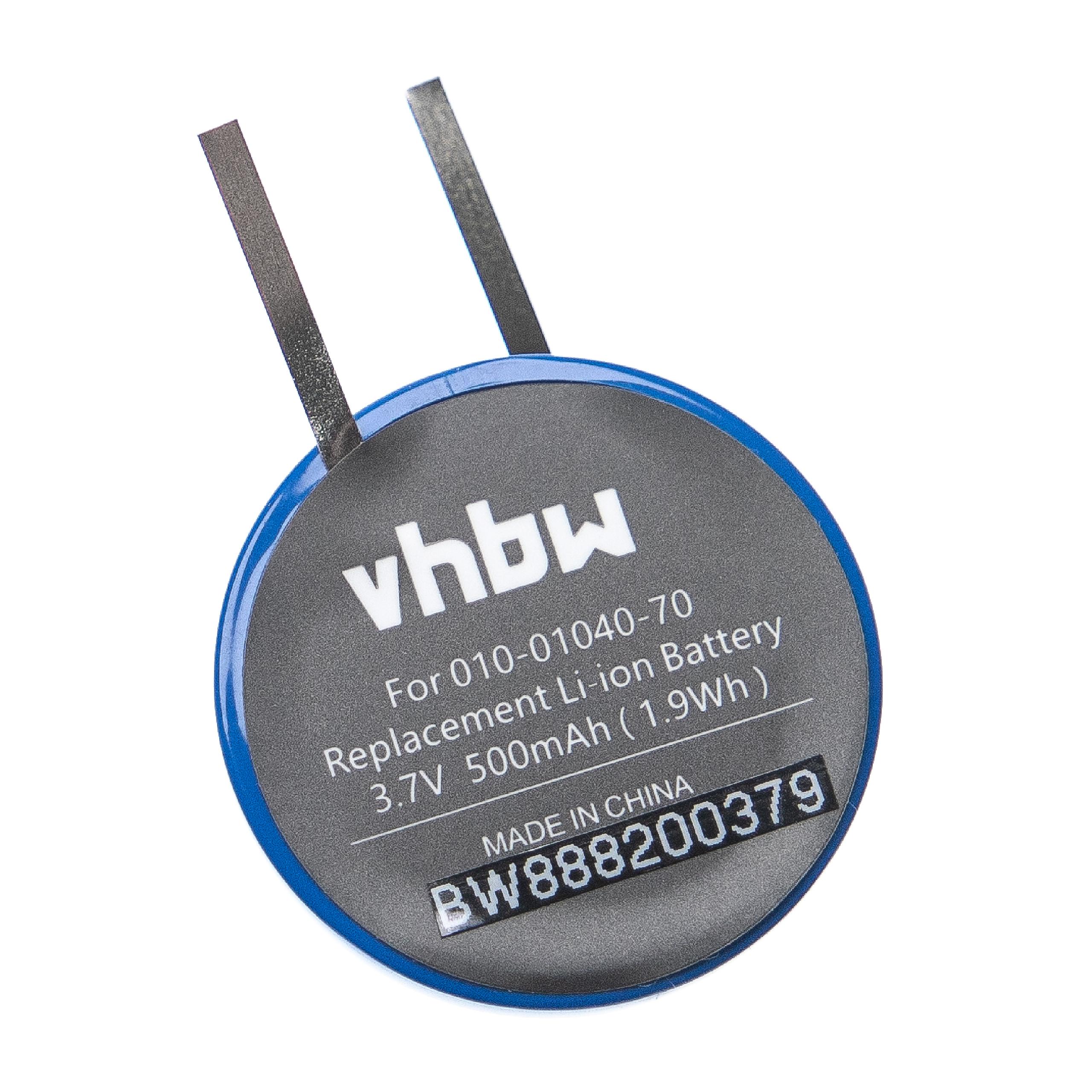 Bateria vhbw para Smartwatch Garmin - 500 mAh 3.7V Li-Ion