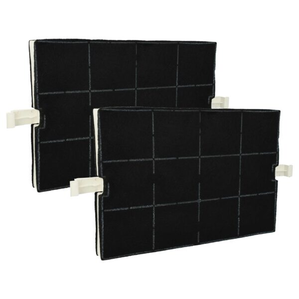2x Filtro de carvão ativado vhbw para exaustor Bosch, Neff 351210 - 36.7 x 20.0 x 2.4 cm