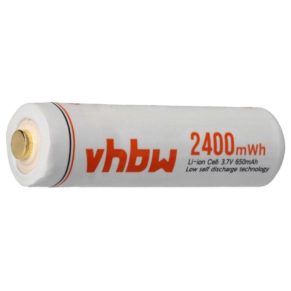 Bateria AA Mignon Recarregável vhbw Li-Ion 650 mAh 3.7V