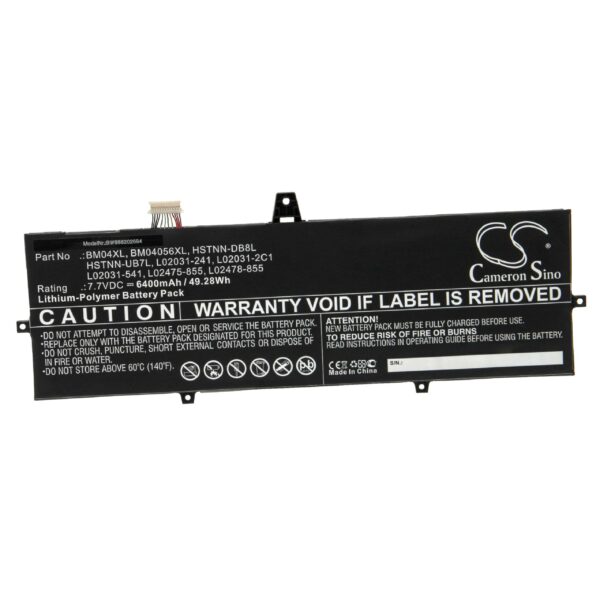 Bateria vhbw para HP BM04056XL, HSTNN-DB8L, BM04XL - 6400 mAh 7.7 V Li-polymer