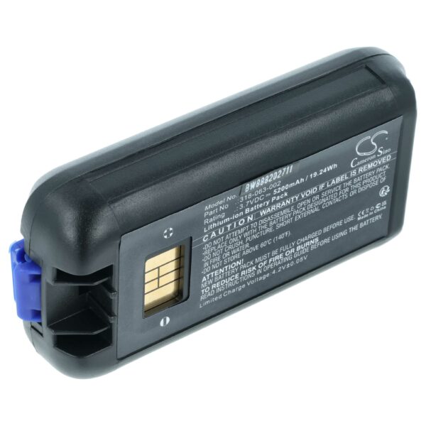 Bateria vhbw para Coletor de Dados Honeywell CK3, CK65, CK71 - 5200mAh, 3.7V