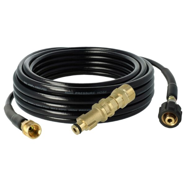 Adaptador e Mangueira de Extensão para Limpiadoras de Pressão Bosch Aquatak 10+, 1200 Plus, 1250 Plus, 1500 Plus - vhbw