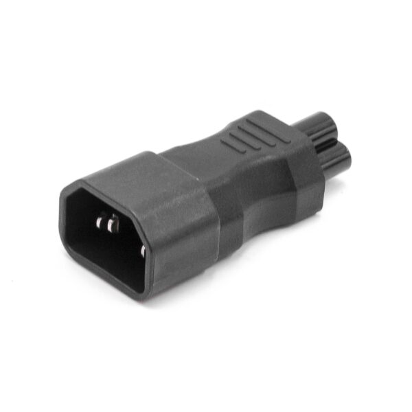 Adaptador vhbw C14 (Macho) para C5 (Fêmea) - Cabo de Alimentação IEC 320 Preto