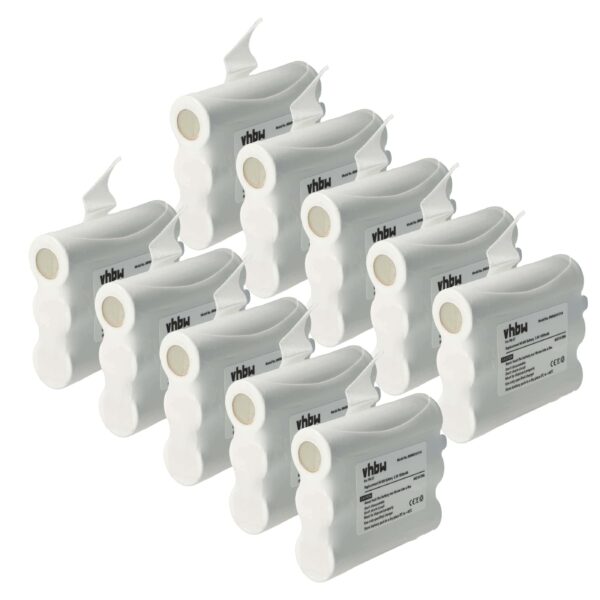 Bateria vhbw 10x compatível com Midland PB-X7 - 1000 mAh 3.6V NiMH
