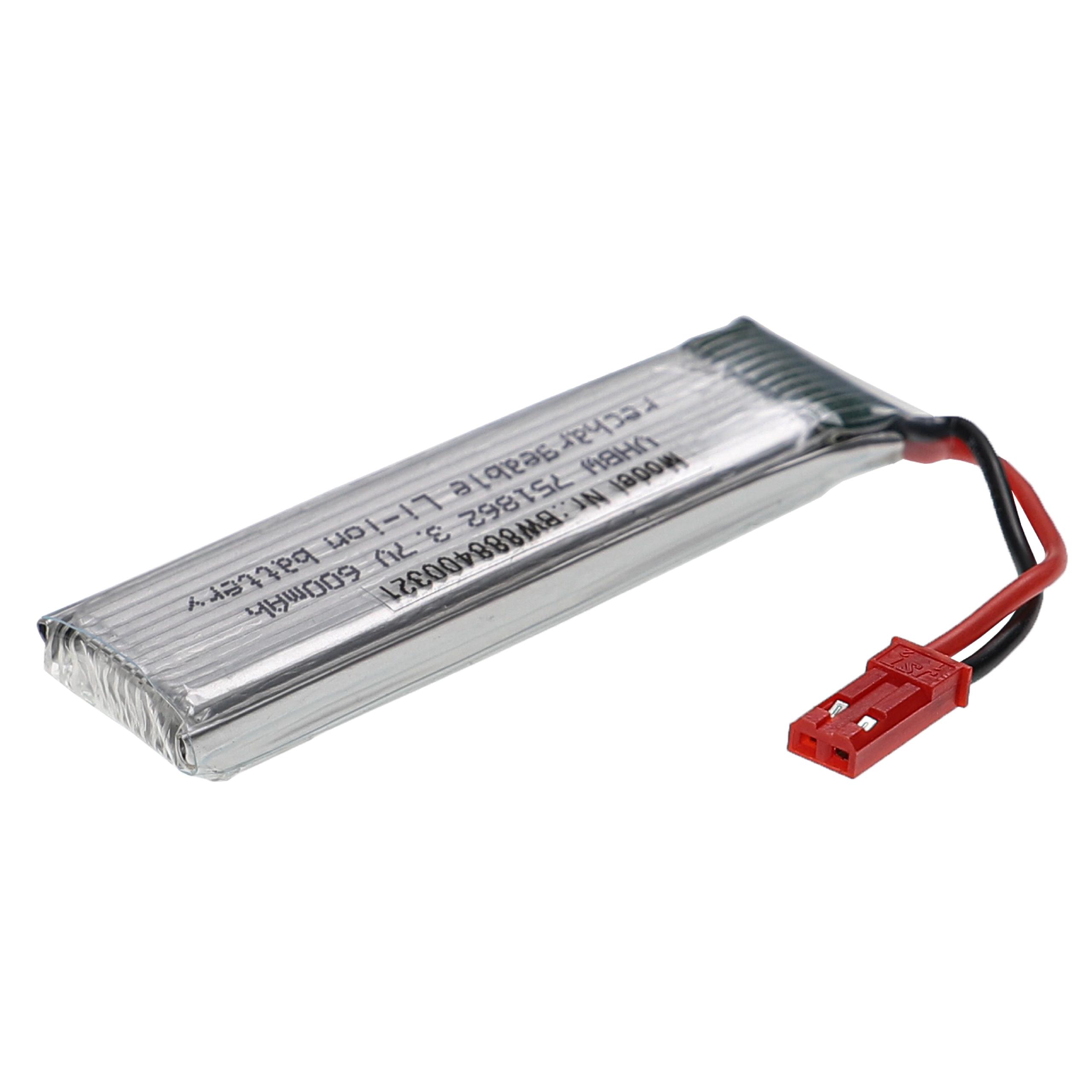 Bateria vhbw para Dispositivos de Modelismo 600 mAh 3.7 V Li-Polímero - Image 3